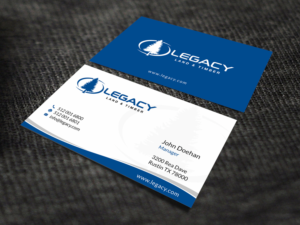 Business Card Design by SKYdesign for Legacy Land & Timber | Design: #10676422