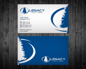 Design de Carte de Visite par WebixBD pour Legacy Land & Timber | Design : #10686866