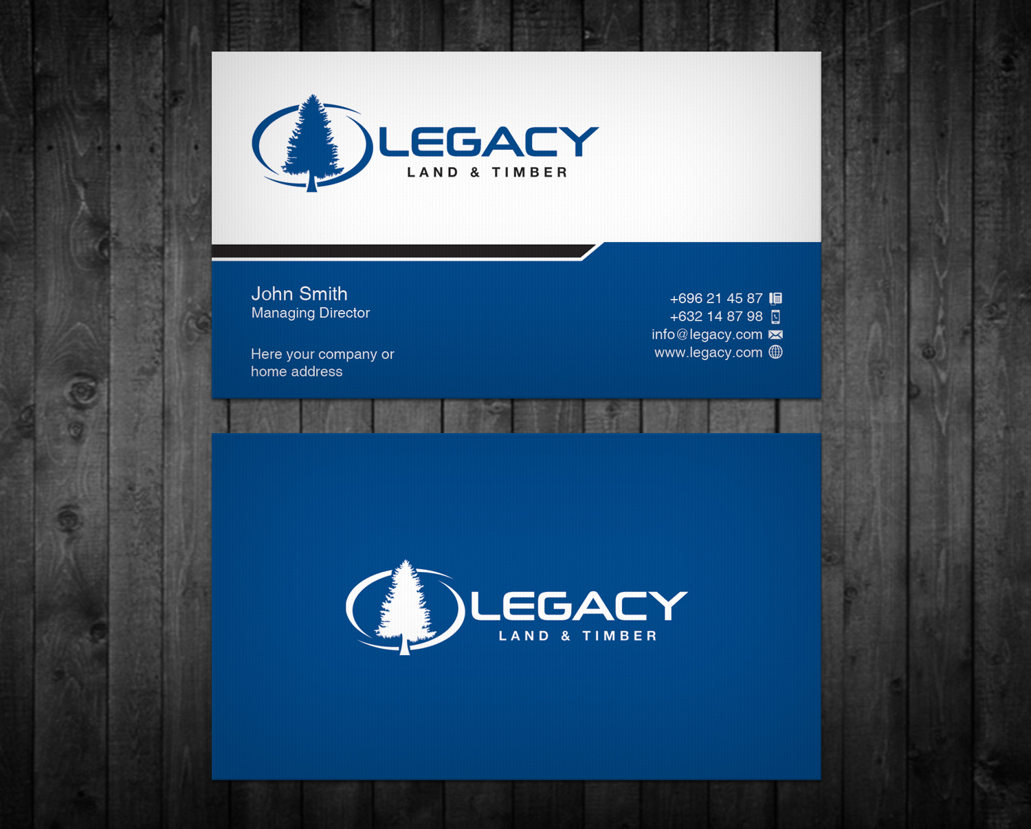 Business Card Design by WebixBD for Legacy Land & Timber | Design #10686955