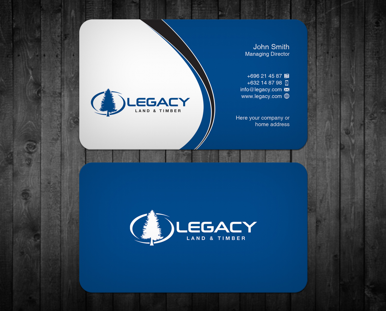 Design de Carte de Visite par WebixBD pour Legacy Land & Timber | Design #10686980