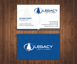 Business Card Design by Stylez Designz for Legacy Land & Timber | Design: #10755882