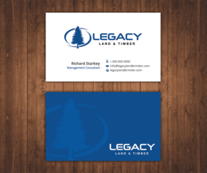 Business Card Design by Stylez Designz for Legacy Land & Timber | Design: #10755883