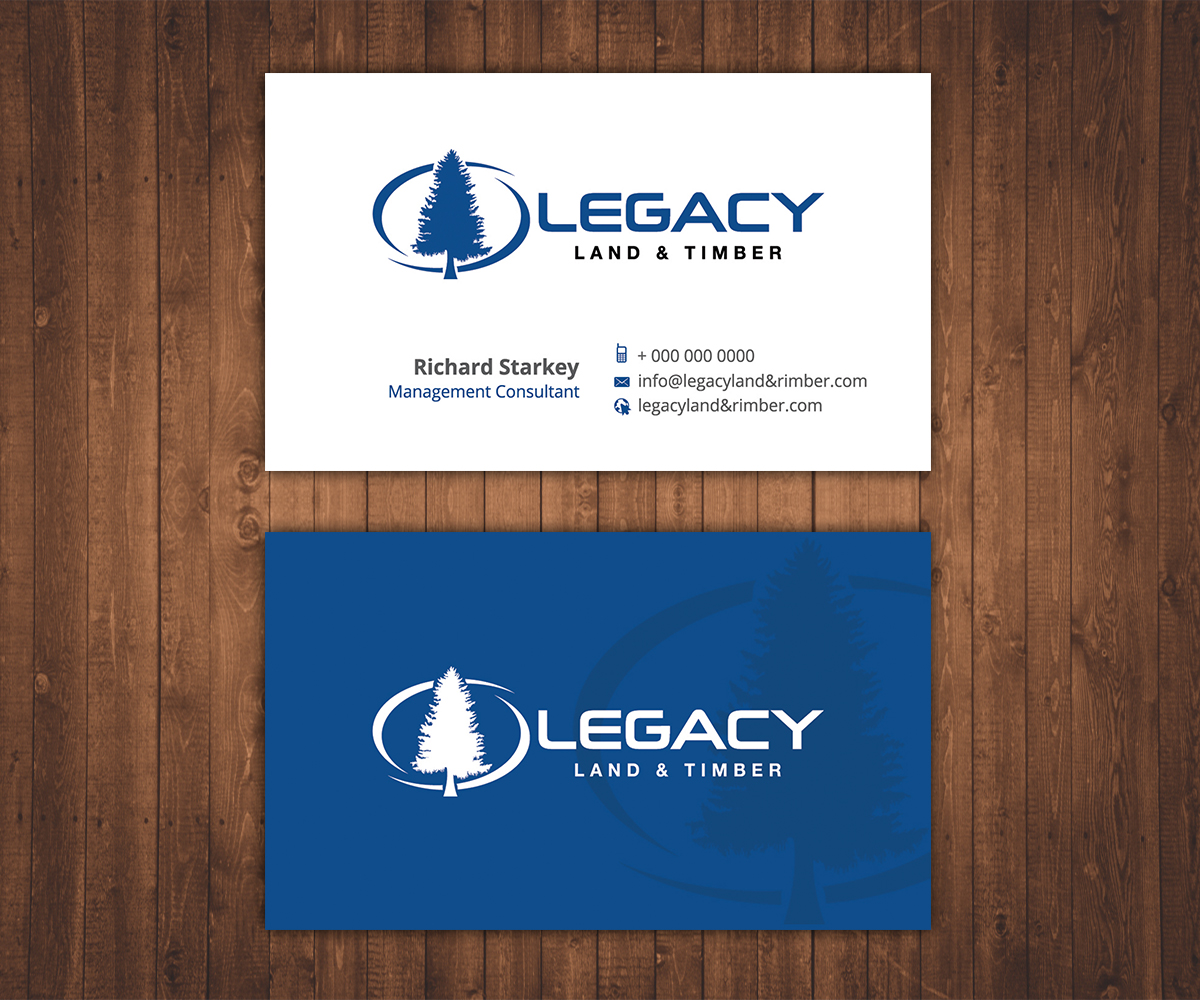 Design de Carte de Visite par Stylez Designz pour Legacy Land & Timber | Design #10755884