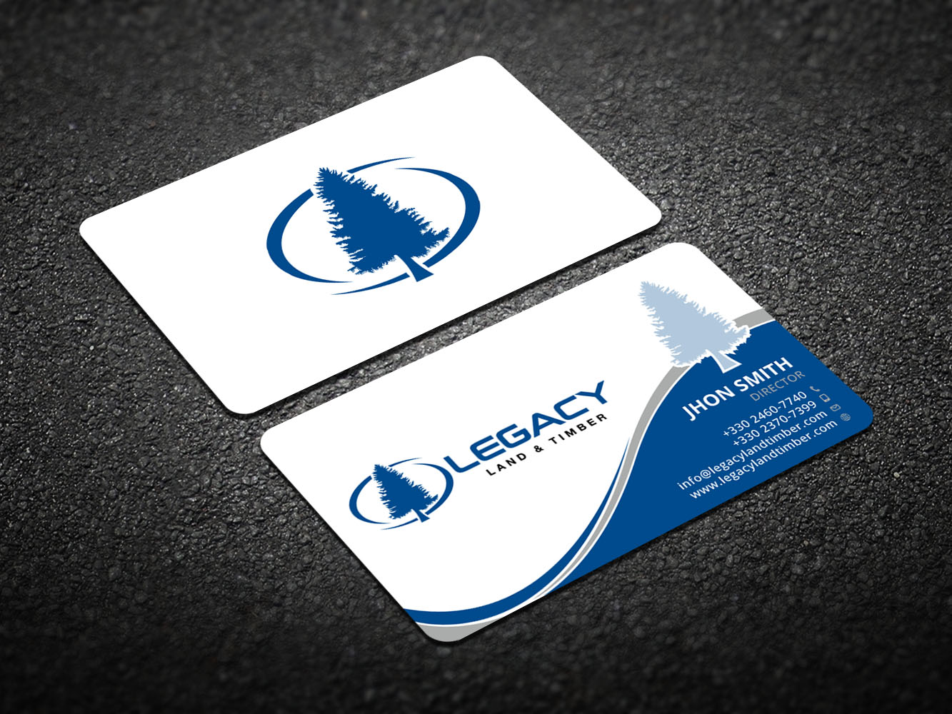 Diseño de Tarjeta de Presentación por Verified artistry (Design garden) para Legacy Land & Timber | Diseño #10681971