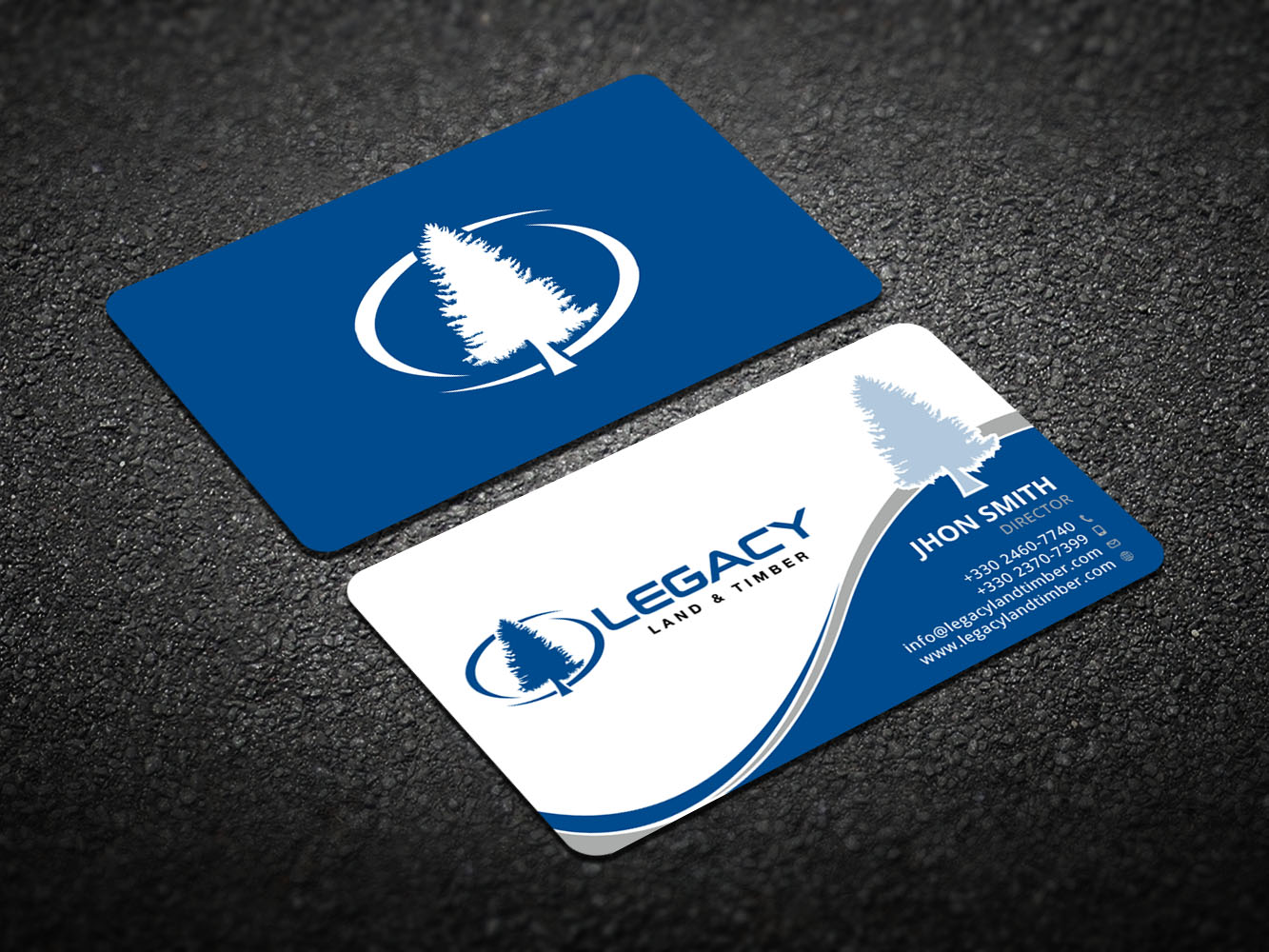 Diseño de Tarjeta de Presentación por Verified artistry (Design garden) para Legacy Land & Timber | Diseño #10681972