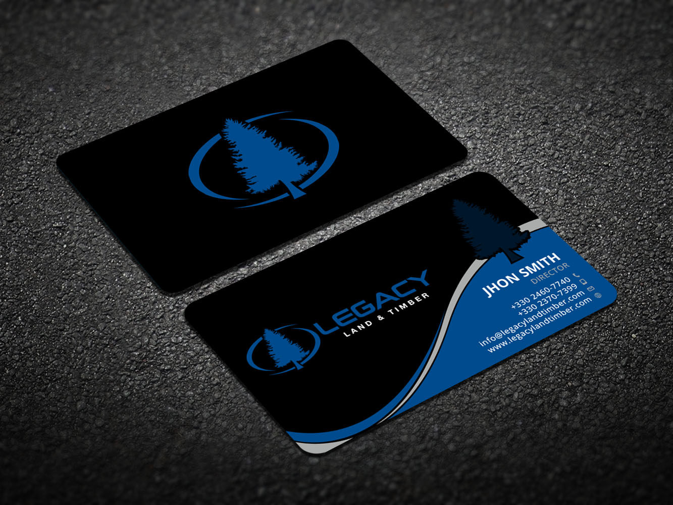 Diseño de Tarjeta de Presentación por Verified artistry (Design garden) para Legacy Land & Timber | Diseño #10681973