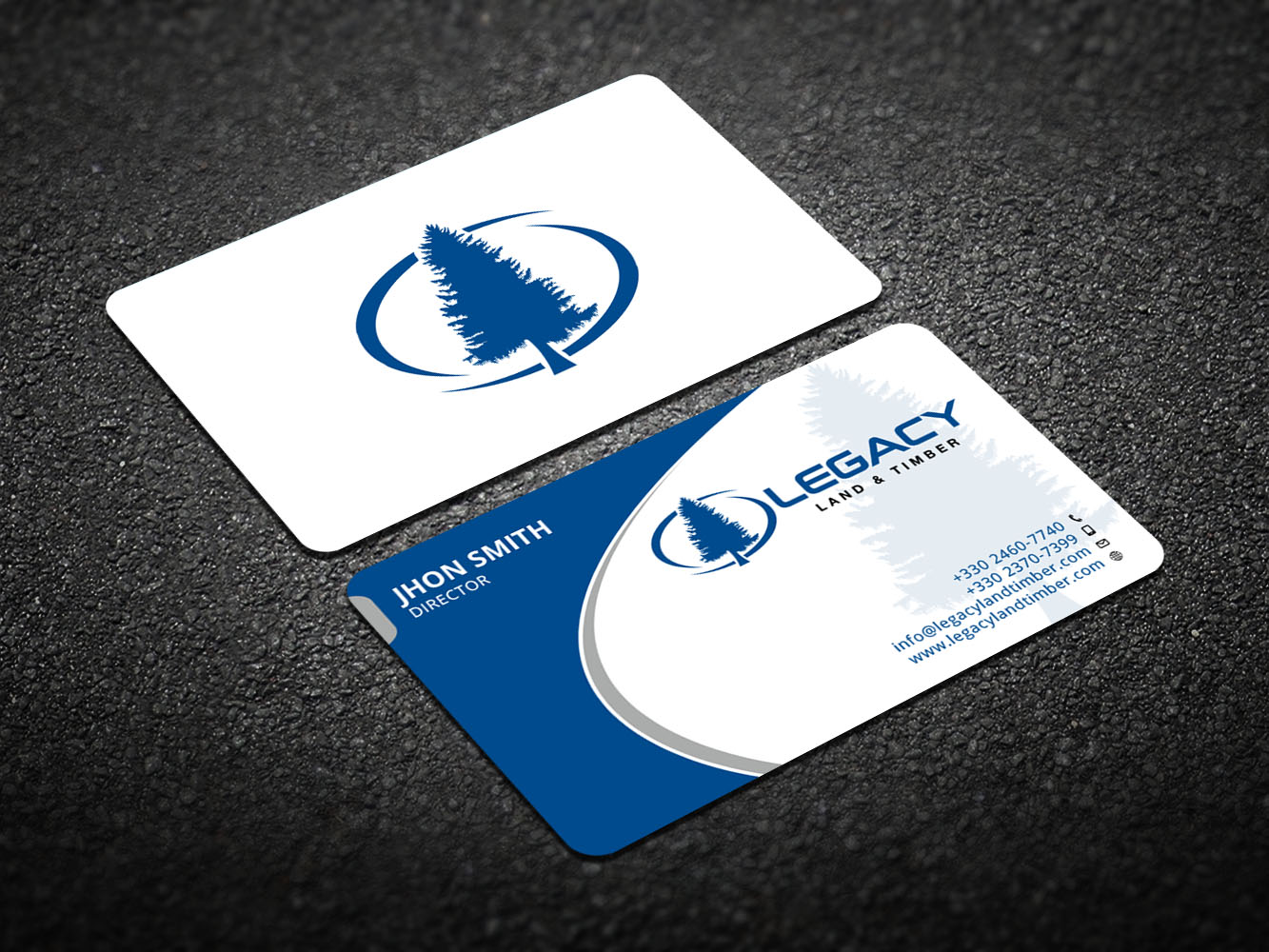 Diseño de Tarjeta de Presentación por Verified artistry (Design garden) para Legacy Land & Timber | Diseño #10681980