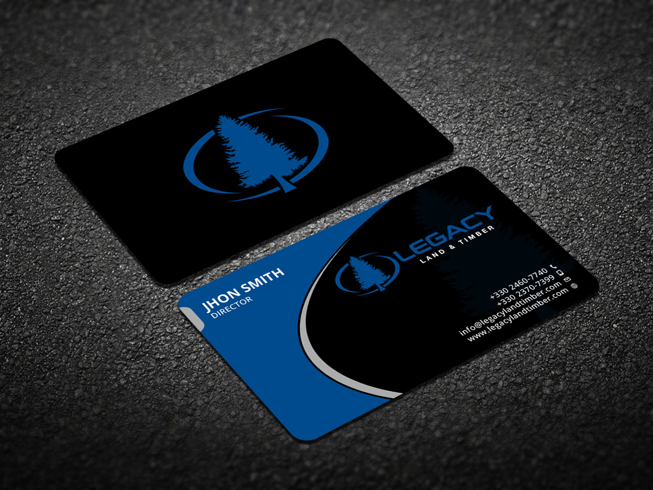 Diseño de Tarjeta de Presentación por Verified artistry (Design garden) para Legacy Land & Timber | Diseño #10681981