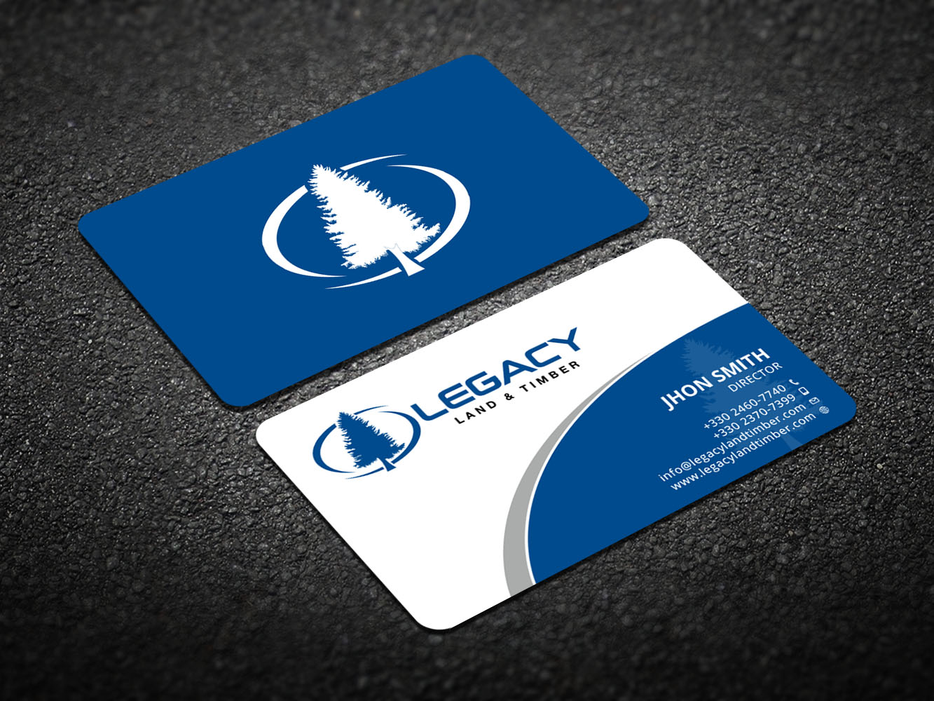 Design de Carte de Visite par Verified artistry pour Legacy Land & Timber | Design #10681984