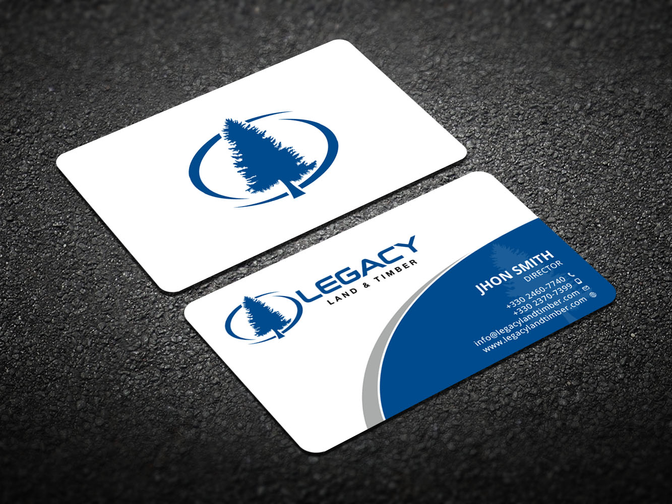 Diseño de Tarjeta de Presentación por Verified artistry (Design garden) para Legacy Land & Timber | Diseño #10681985