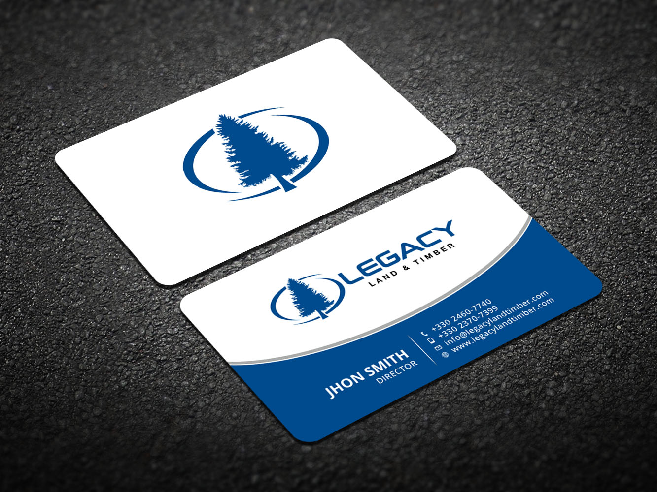 Diseño de Tarjeta de Presentación por Verified artistry (Design garden) para Legacy Land & Timber | Diseño #10681991