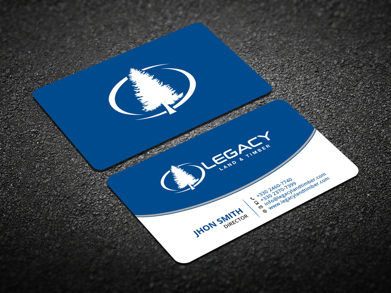 Diseño de Tarjeta de Presentación por Verified artistry (Design garden) para Legacy Land & Timber | Diseño #10681992