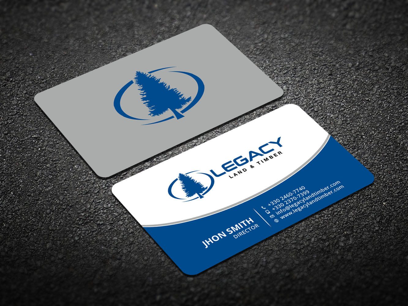 Diseño de Tarjeta de Presentación por Verified artistry (Design garden) para Legacy Land & Timber | Diseño #10681993