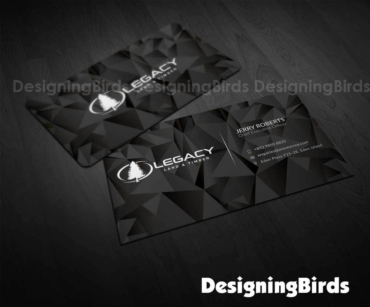 Business Card Design by Designing Birds for Legacy Land & Timber | Design #10674563