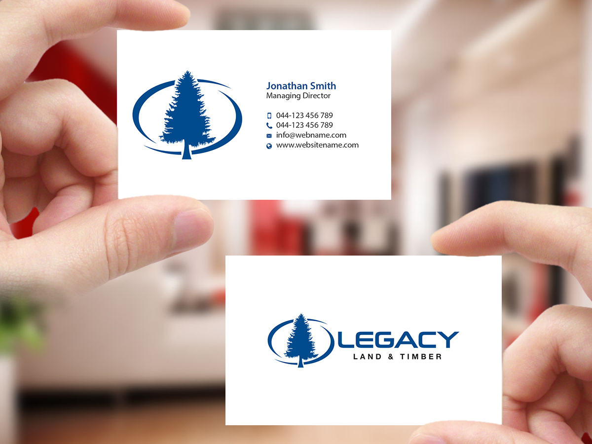 Diseño de Tarjeta de Presentación por Creations Box 2015 para Legacy Land & Timber | Diseño #10675169