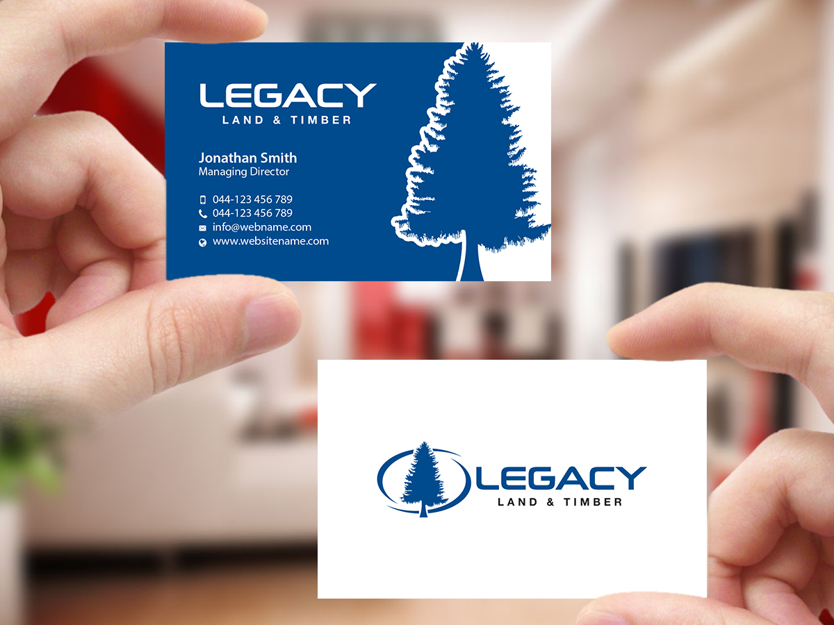 Diseño de Tarjeta de Presentación por Creations Box 2015 para Legacy Land & Timber | Diseño #10675172