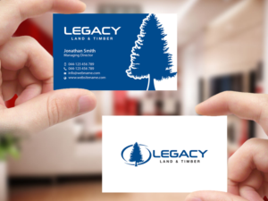 Diseño de Tarjeta de Presentación por Creations Box 2015 para Legacy Land & Timber | Diseño: #10675172
