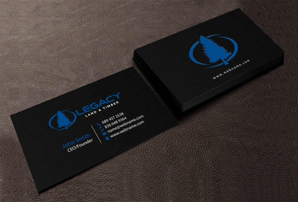 Business Card Design by chandrayaan.creative for Legacy Land & Timber | Design #10681789