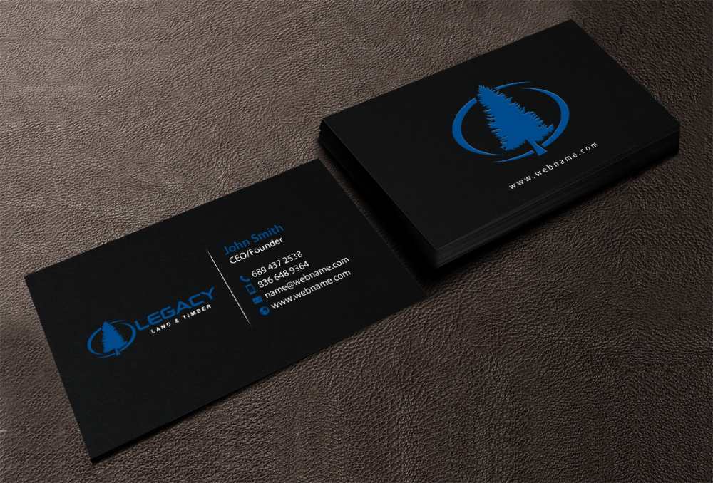 Business Card Design by chandrayaan.creative for Legacy Land & Timber | Design #10681790