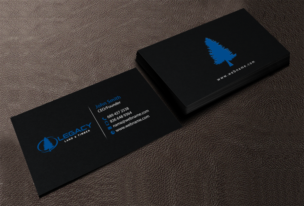 Business Card Design by chandrayaan.creative for Legacy Land & Timber | Design #10681791