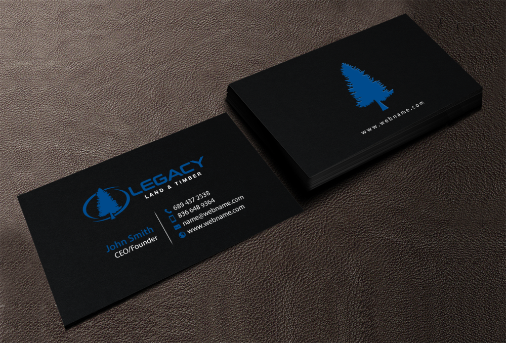 Business Card Design by chandrayaan.creative for Legacy Land & Timber | Design #10681797