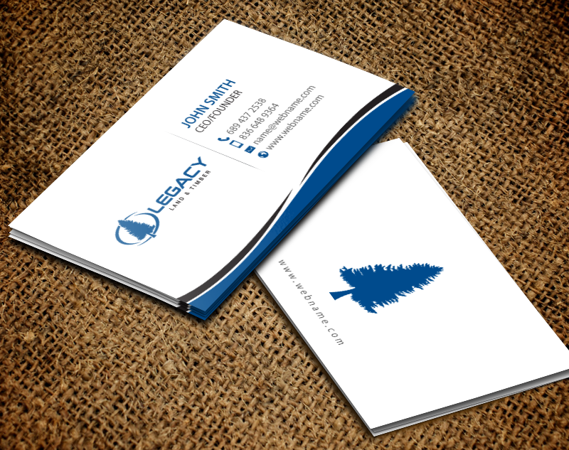 Business Card Design by chandrayaan.creative for Legacy Land & Timber | Design #10682177