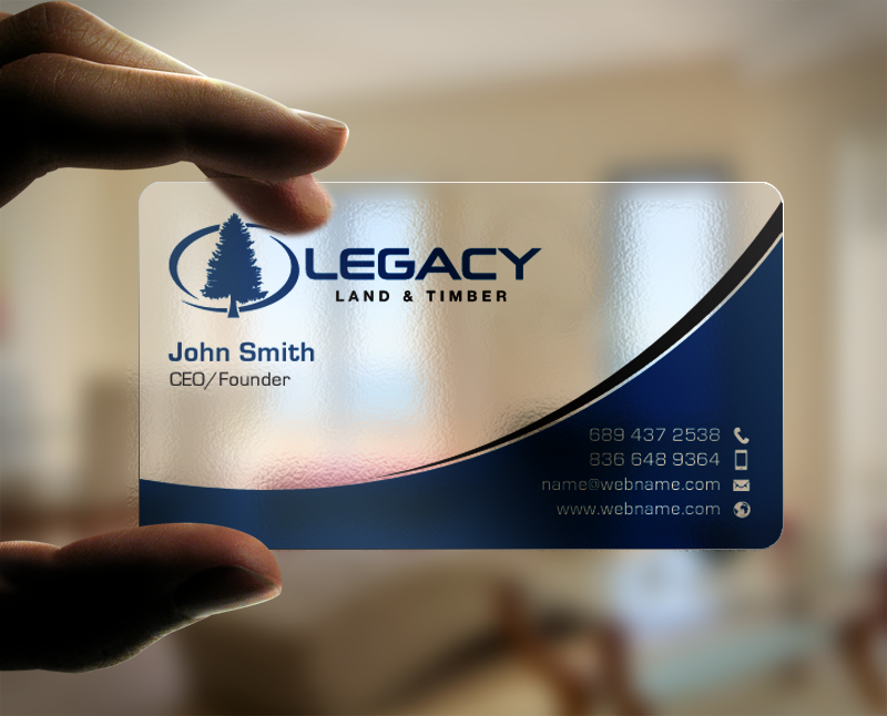 Design de Carte de Visite par chandrayaan.creative pour Legacy Land & Timber | Design #10699447