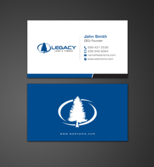 Design de Carte de Visite par chandrayaan.creative pour Legacy Land & Timber | Design : #10699448
