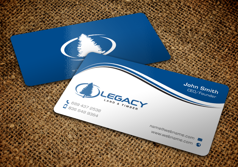 Diseño de Tarjeta de Presentación por chandrayaan.creative para Legacy Land & Timber | Diseño #10699449