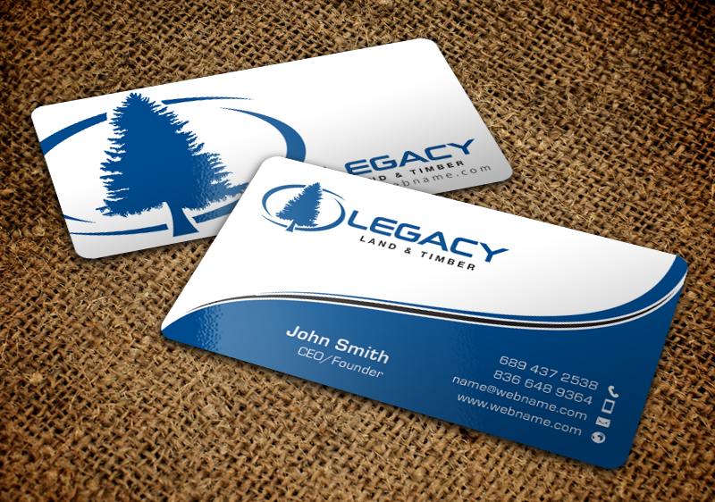 Diseño de Tarjeta de Presentación por chandrayaan.creative para Legacy Land & Timber | Diseño #10699450