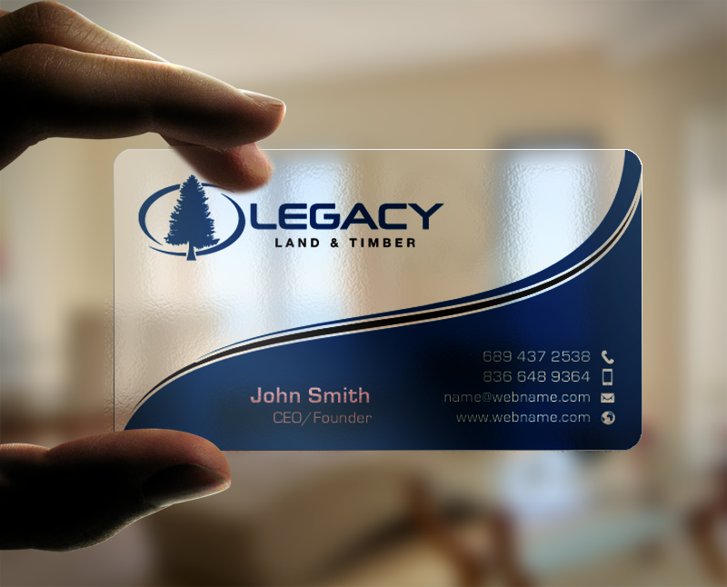 Diseño de Tarjeta de Presentación por chandrayaan.creative para Legacy Land & Timber | Diseño #10699453