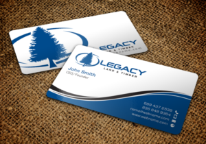 Design de Carte de Visite par chandrayaan.creative pour Legacy Land & Timber | Design : #10699454