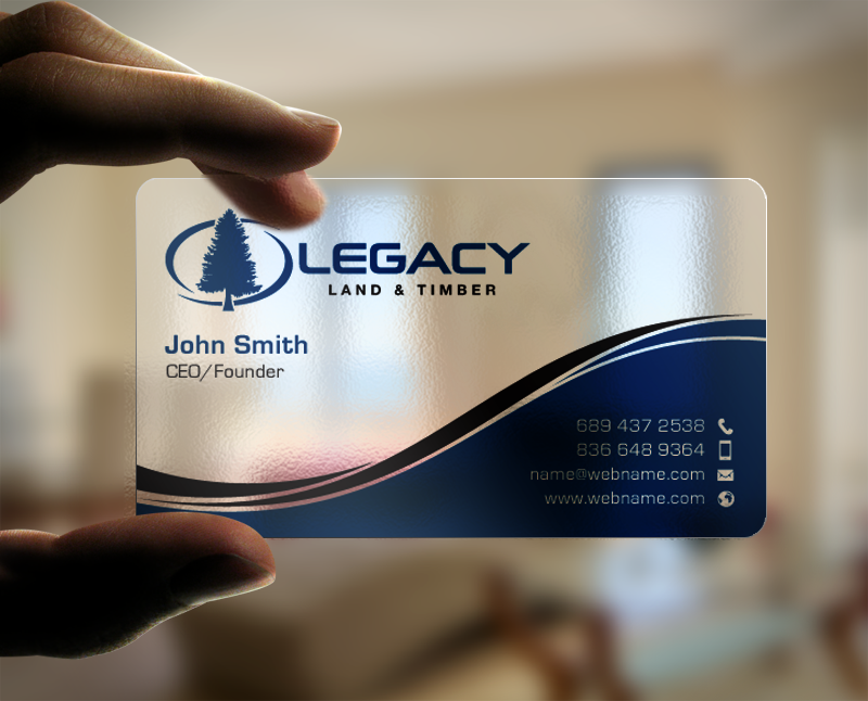 Diseño de Tarjeta de Presentación por chandrayaan.creative para Legacy Land & Timber | Diseño #10699455