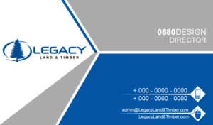Business Card Design by 0880design for Legacy Land & Timber | Design: #10698025