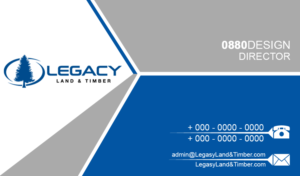 Business Card Design by 0880design for Legacy Land & Timber | Design: #10698128