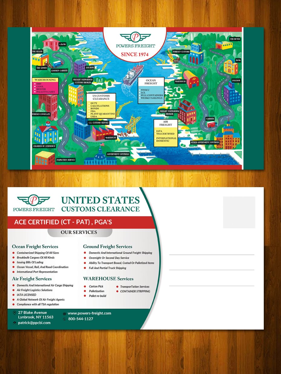 Postcard Design by innovative earth for this project | Design #11162599