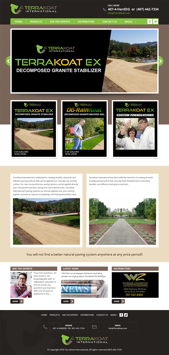 Web Design by RupalTechno for TerraKoat International | Design #10705592
