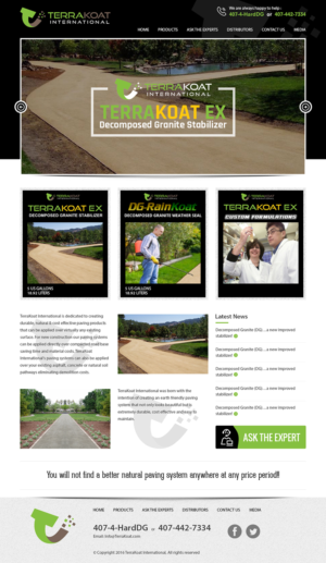 Web Design by RupalTechno for TerraKoat International | Design: #10705727