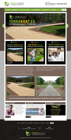 Web Design by RupalTechno for TerraKoat International | Design: #10705980