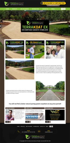 Web Design by RupalTechno for TerraKoat International | Design: #10707258