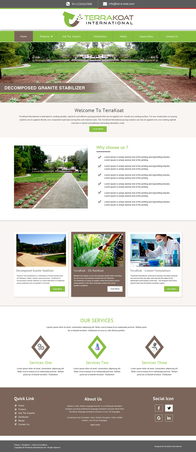 Web-Design von Websol für TerraKoat International | Design #10718829
