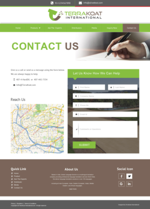 Web Design by Websol for TerraKoat International | Design: #10718849