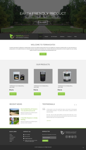 Web Design by pb for TerraKoat International | Design: #10673982