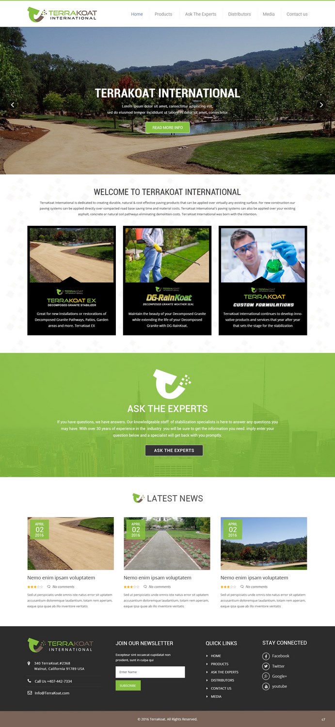 Web Design by pb for TerraKoat International | Design #10673984