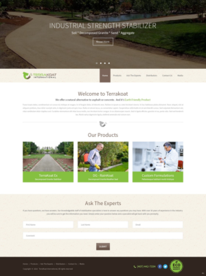 Web Design by pb for TerraKoat International | Design: #10673990