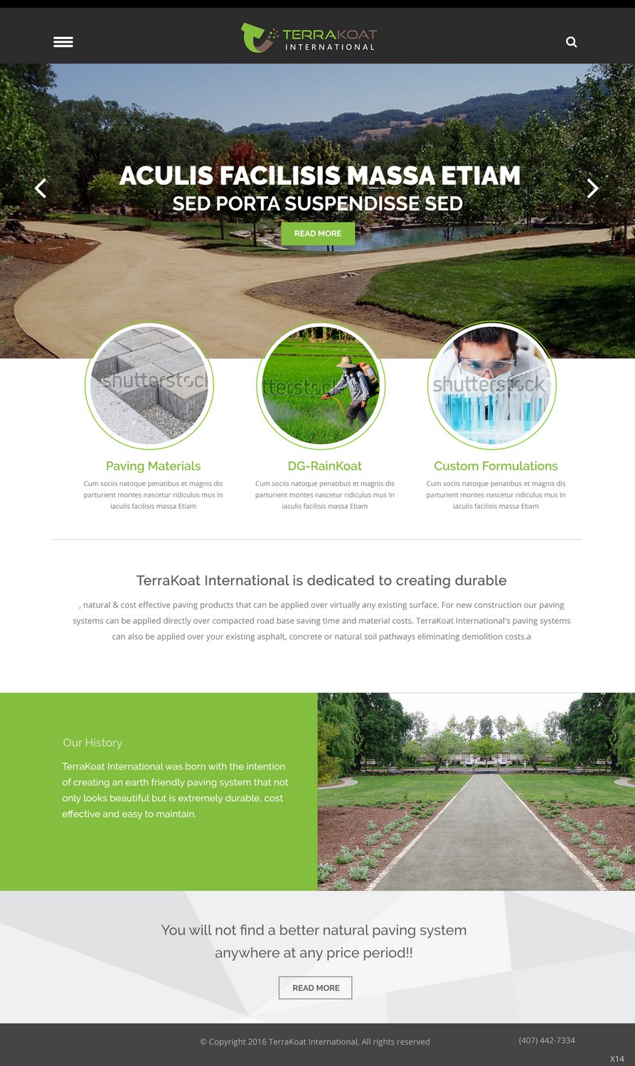 Web Design by pb for TerraKoat International | Design #10706173