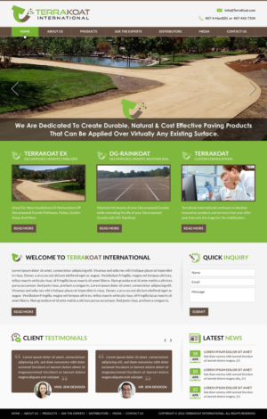 Web Design by Sbss for TerraKoat International | Design: #10671718
