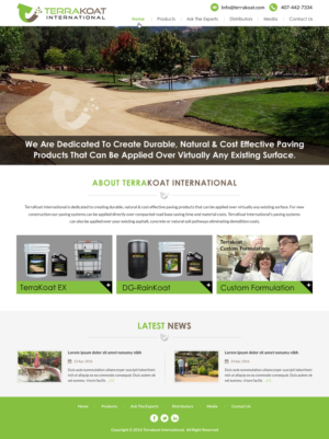 Web Design by Sbss for TerraKoat International | Design: #10671722