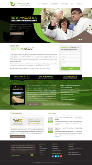 Web Design by Sbss for TerraKoat International | Design: #10674501