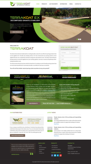 Web Design by Sbss for TerraKoat International | Design: #10674502